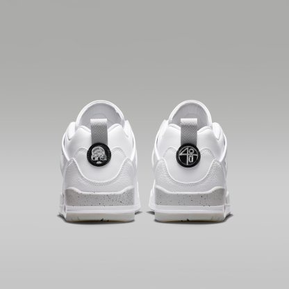 Jordan Spizike Low - Λευκό/Grey Fog/Fire Red/Μαύρο - 6