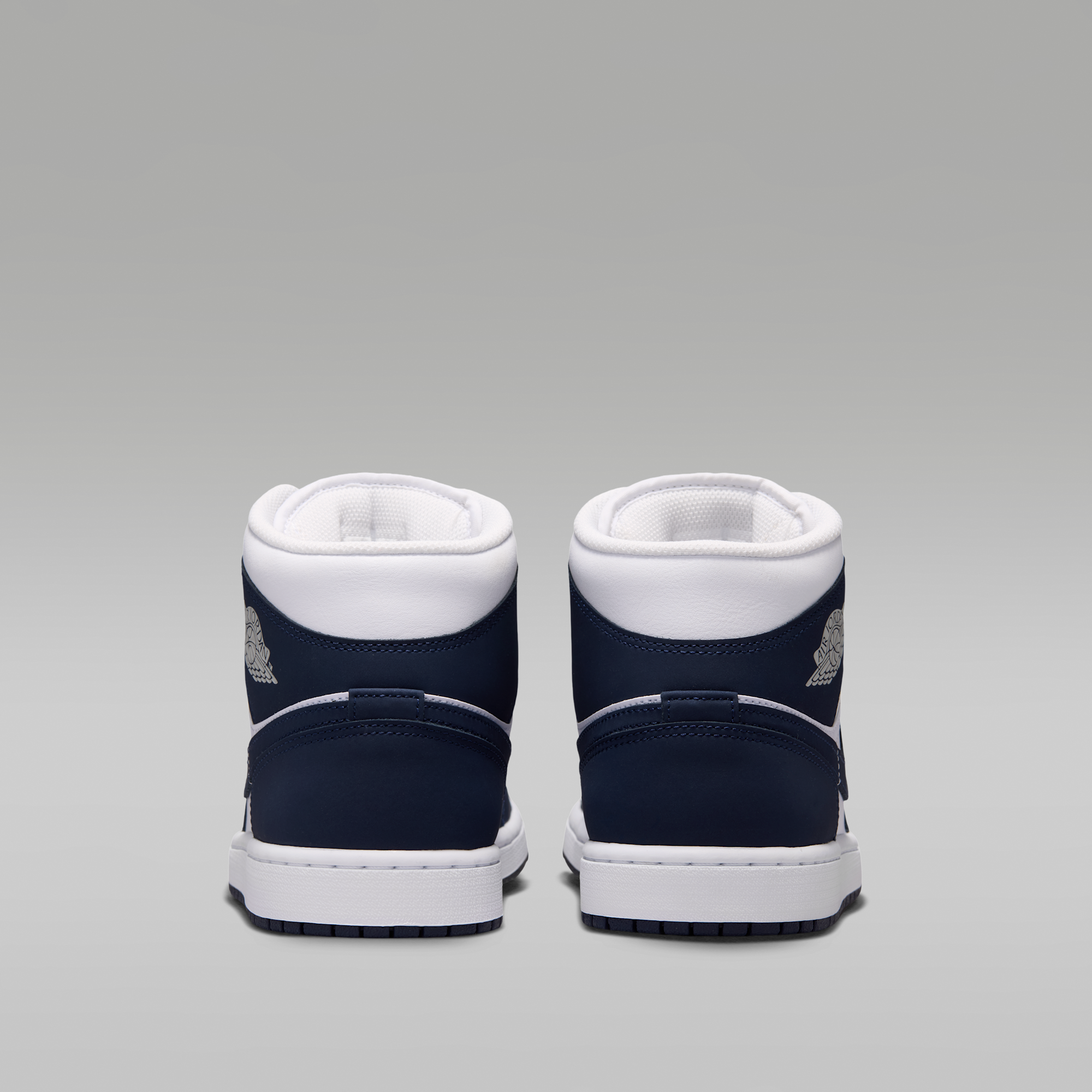 Air Jordan 1 Mid - Obsidian/Λευκό/Grey Fog/Obsidian - 6