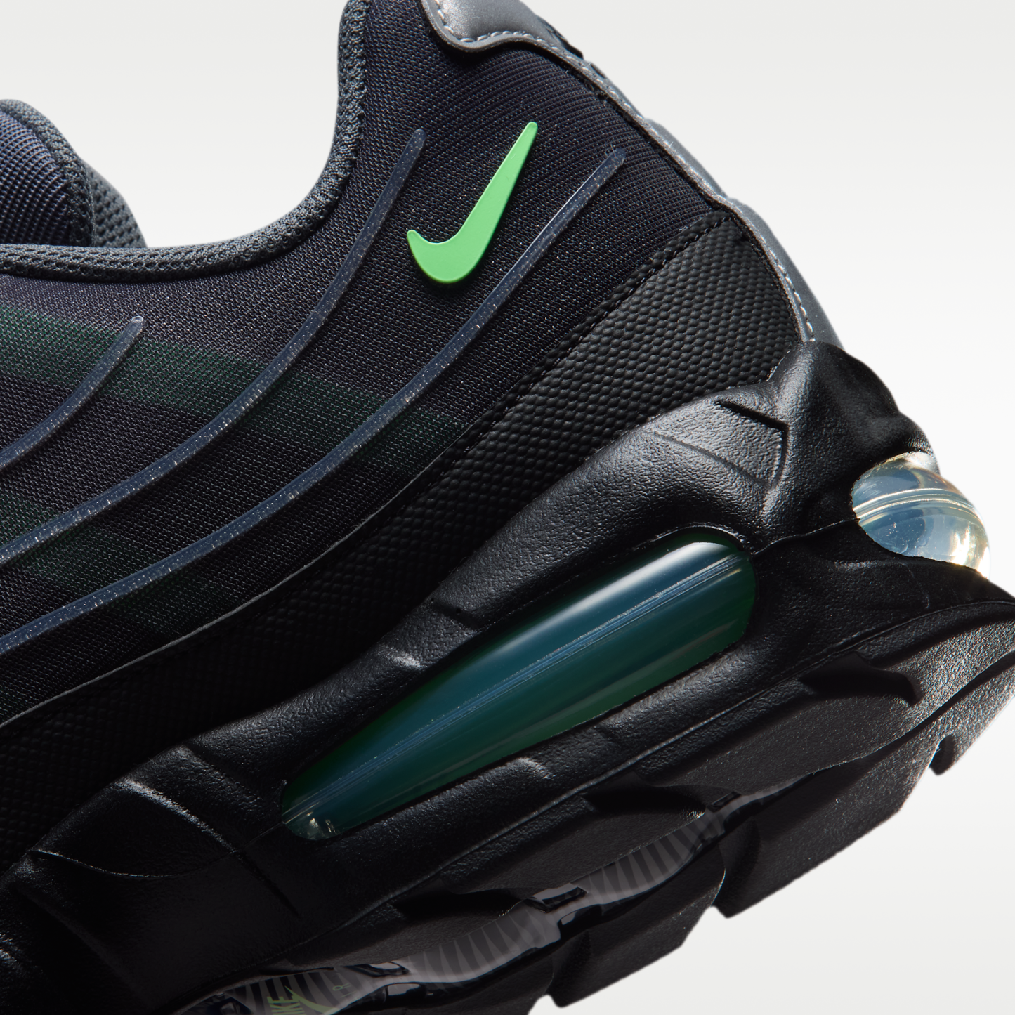 Nike Air Max 95 Big Bubble Tech - Iron Grey/Μαύρο/Metallic Silver/Illusion Green - 8
