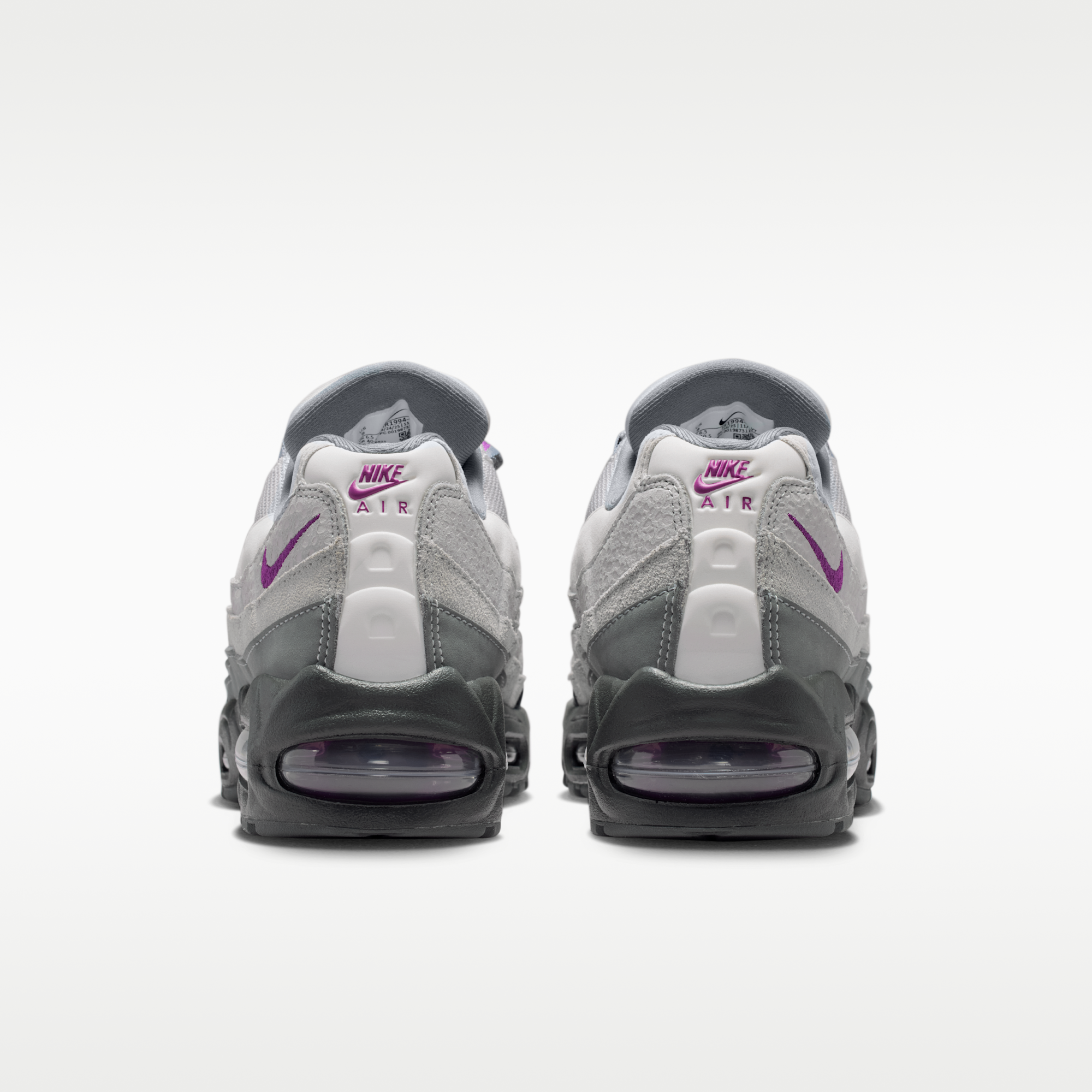 Nike Air Max 95 Big Bubble - Cool Grey/Light Smoke Grey/Vast Grey/Bold Berry - 6