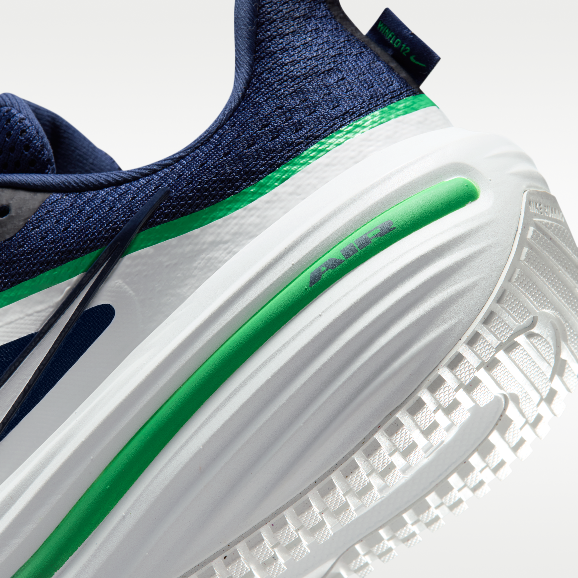 Nike Winflo 12 - Midnight Navy/Green Spark/Summit White - 8