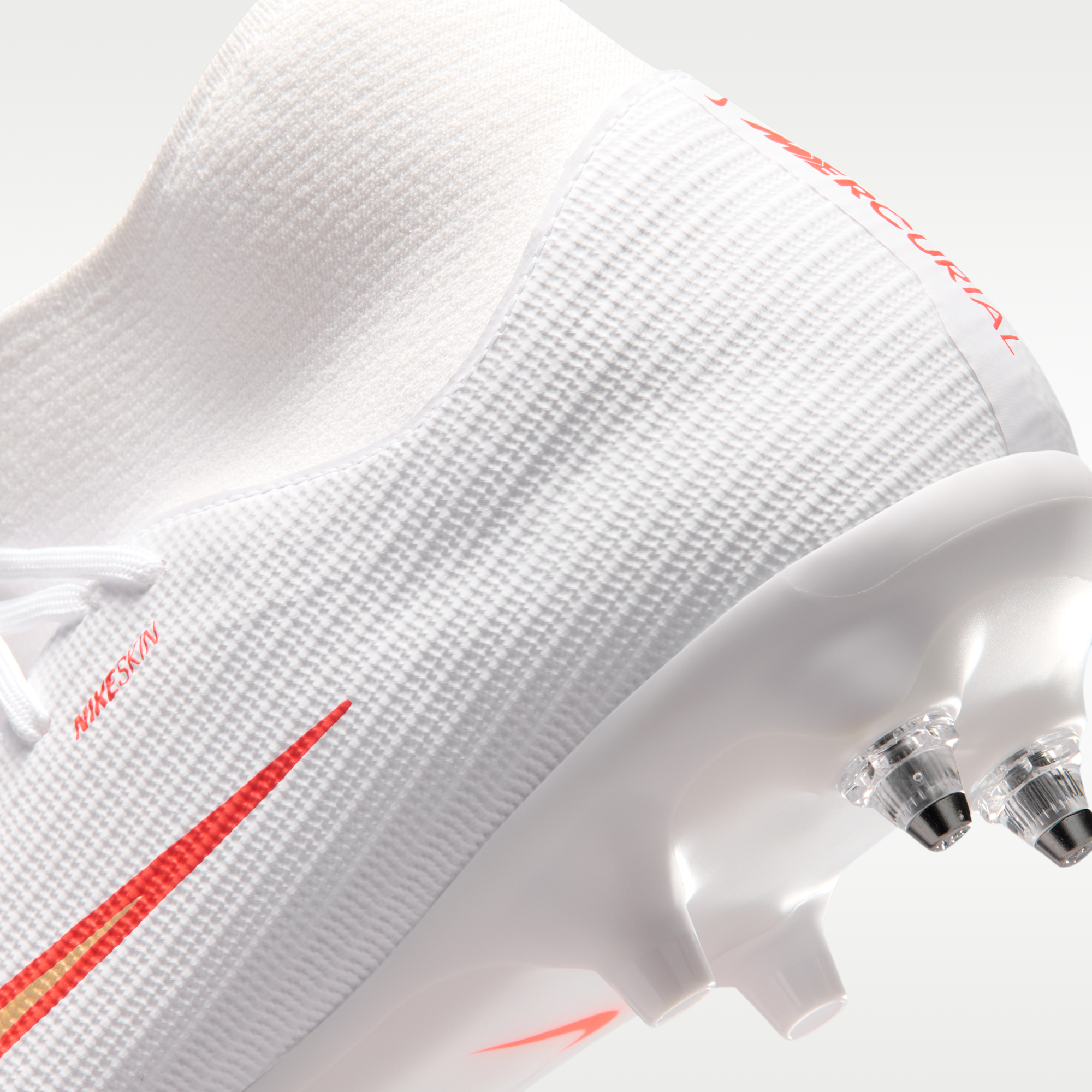 Nike Mercurial Superfly 11 Academy - Λευκό/Bright Crimson/Blur (IO1492-100) - 9