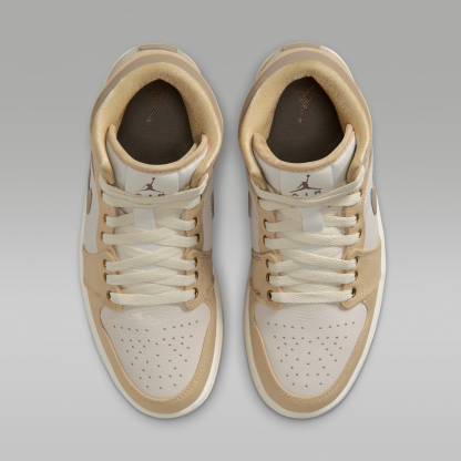 Air Jordan 1 Mid SE - Sesame/Sail/Coconut Milk/Khaki - 4