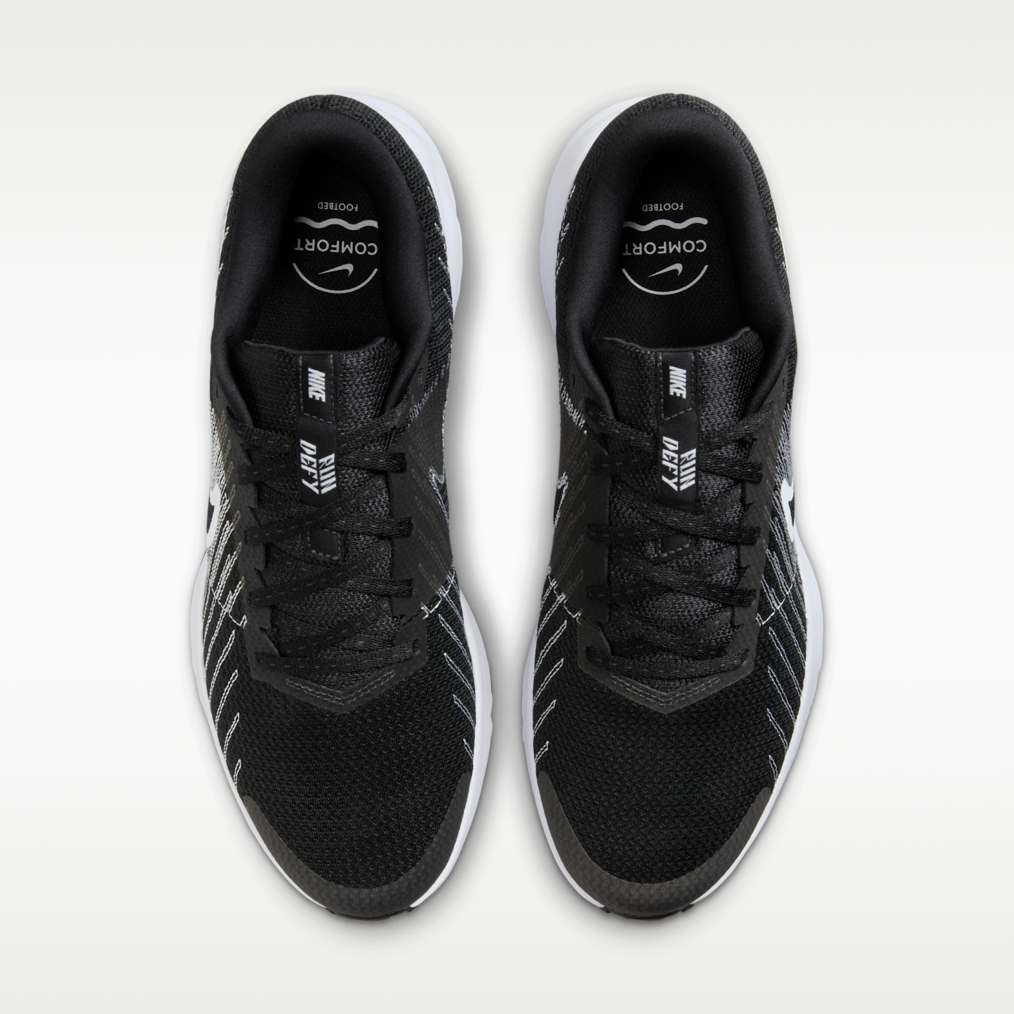 Nike Run Defy - Μαύρο/Λευκό - 4