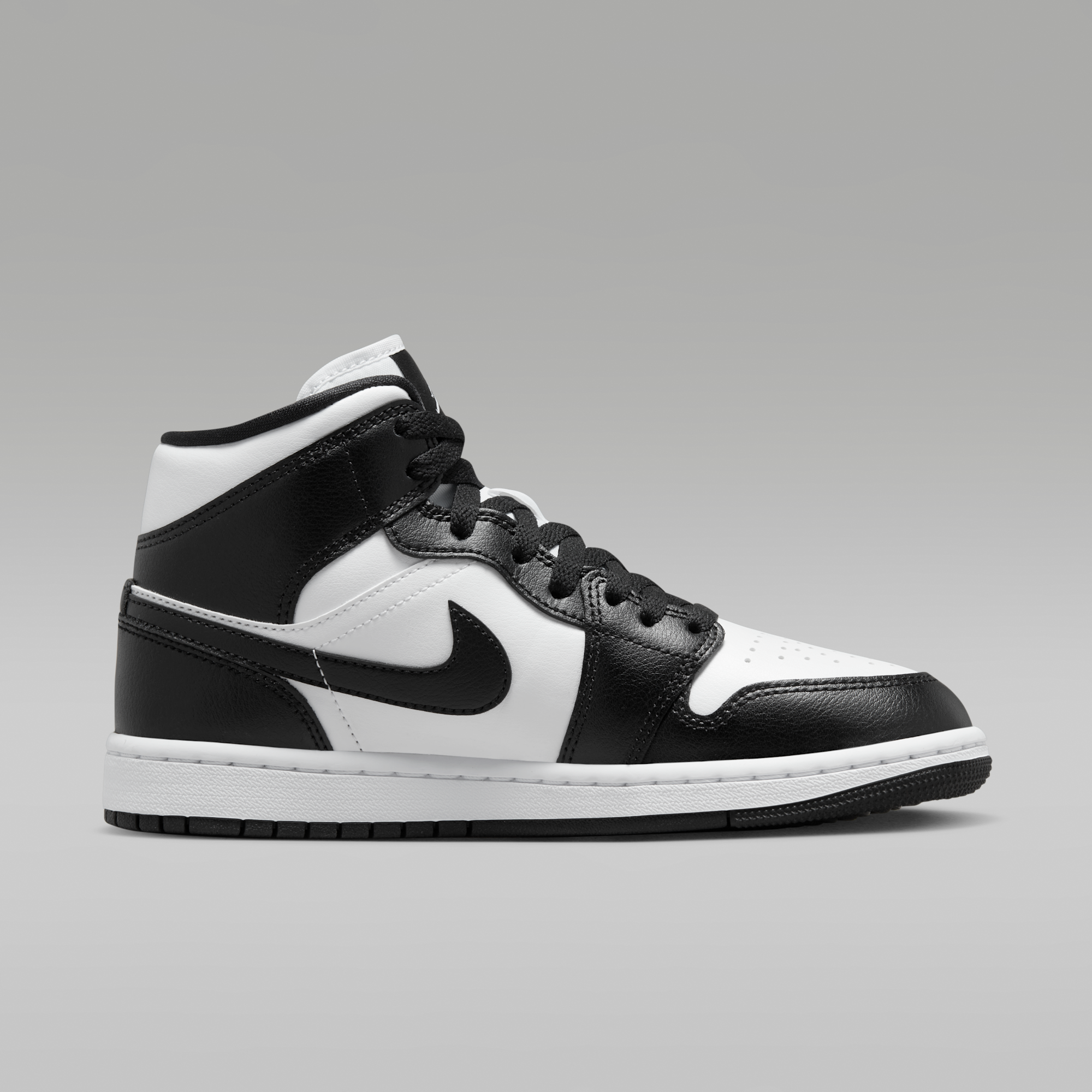 Air Jordan 1 Mid - Λευκό/Λευκό/Μαύρο - 3