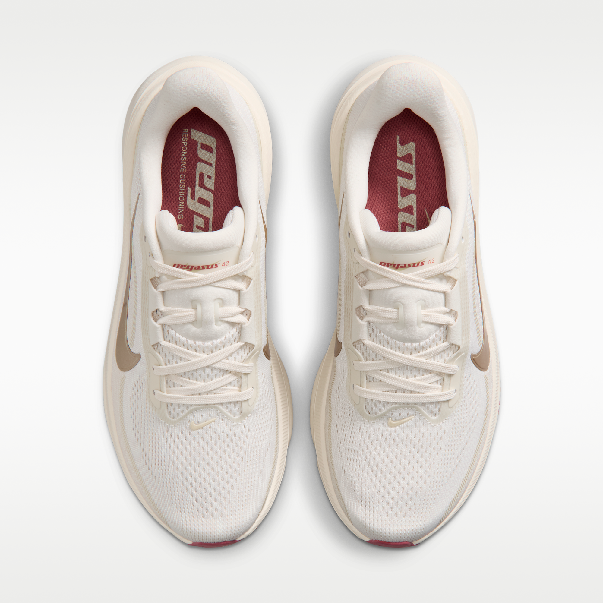Nike Pegasus 42 - Phantom/Chalk/Sail/Metallic Gold Grain - 4