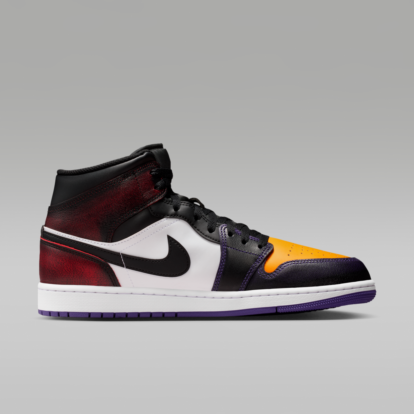 Air Jordan 1 Mid SE - True Red/Λευκό/Court Purple/Μαύρο - 3