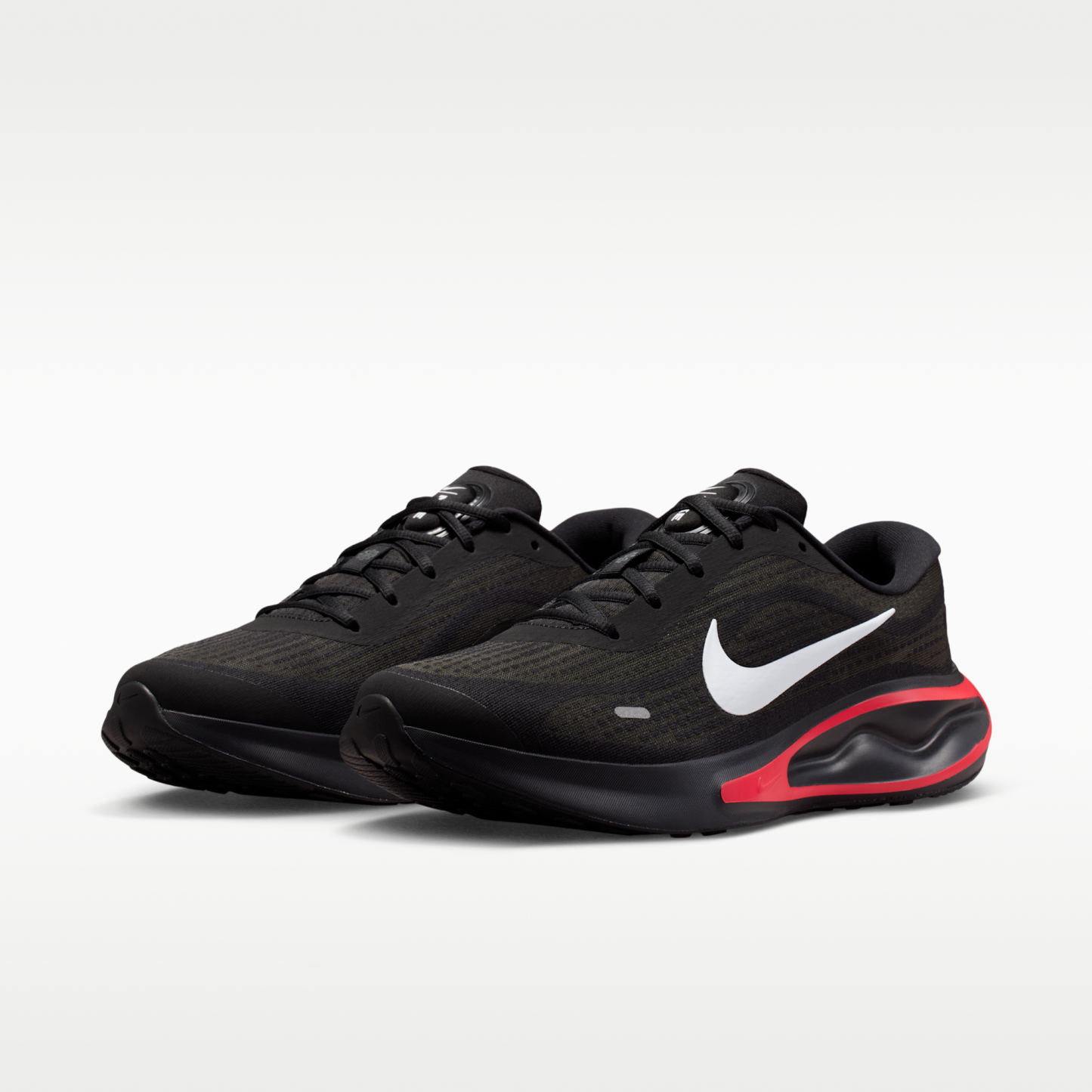Nike Journey Run - Μαύρο/Dark Smoke Grey/Red Orbit/Λευκό - 5