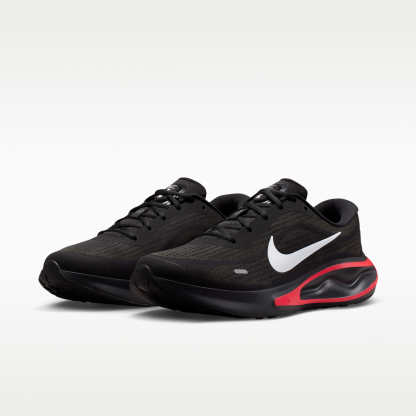 Nike Journey Run - Μαύρο/Dark Smoke Grey/Red Orbit/Λευκό - 5