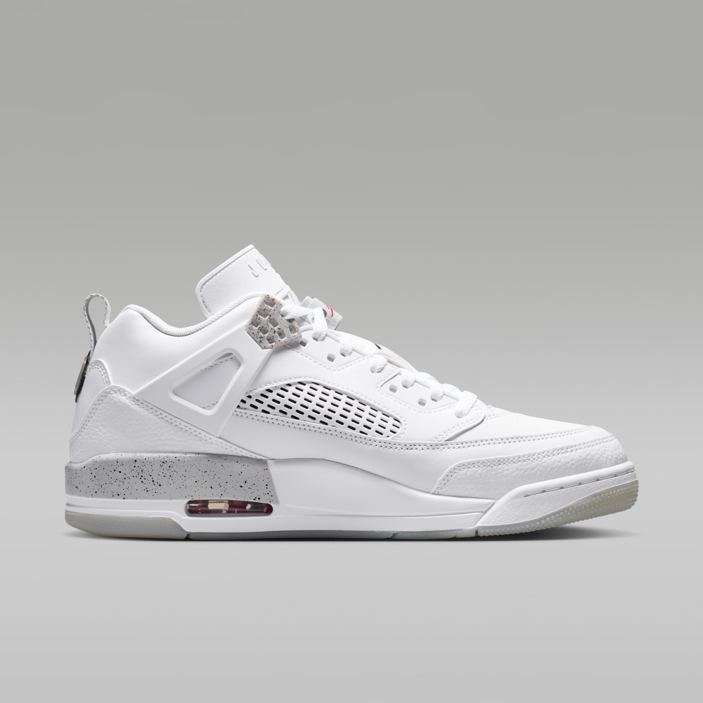 Jordan Spizike Low - Λευκό/Grey Fog/Fire Red/Μαύρο - 3