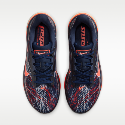 Nike Pegasus 42 - Obsidian/Light Bone/Bright Crimson/Dynamic Yellow - 4
