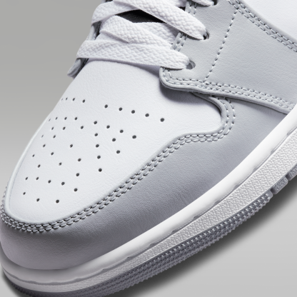 Air Jordan 1 Mid - Light Smoke Grey/Anthracite/Λευκό - 7