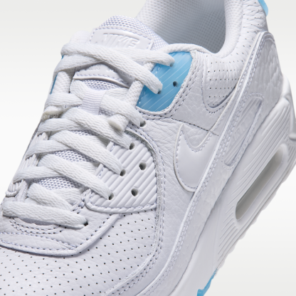 Nike Air Max 90 - Λευκό/Aurora Blue/Λευκό - 7