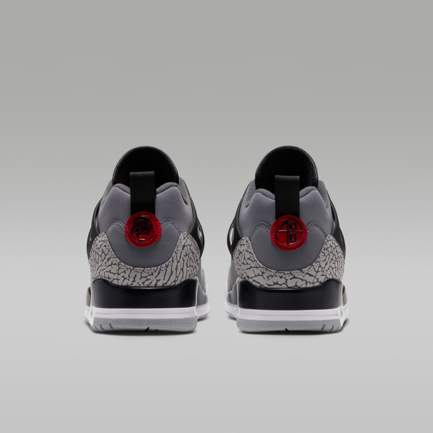 Jordan Spizike Low - Cool Grey/Μαύρο/Wolf Grey/University Red - 6