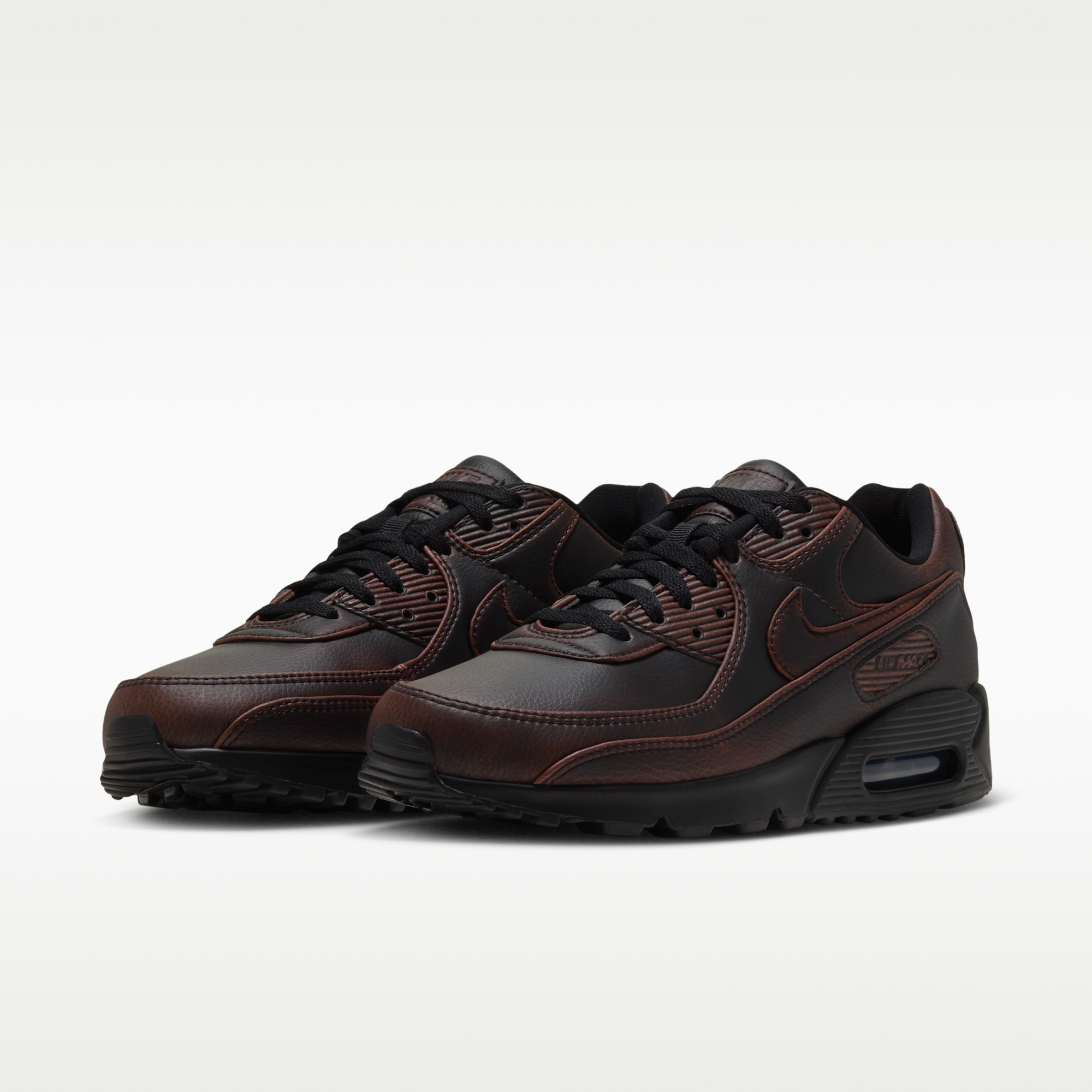 Nike Air Max 90 Premium - Μαύρο/Cinnamon/Μαύρο - 5