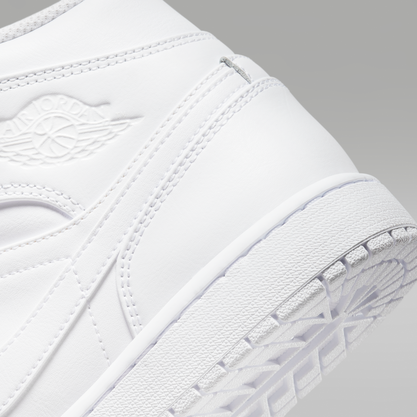 Air Jordan 1 Mid - Λευκό/Λευκό/Λευκό - 8