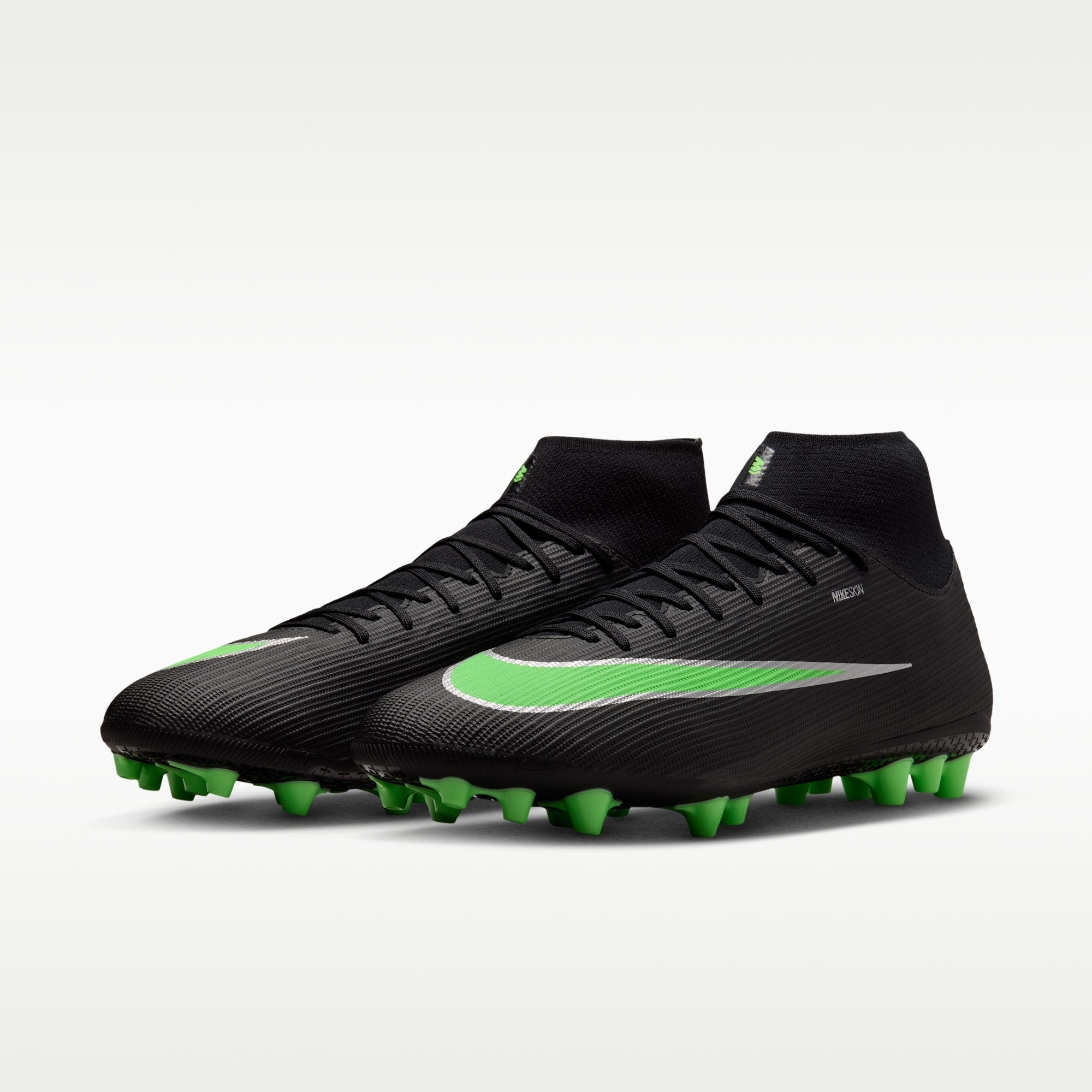 Nike Mercurial Superfly 11 Academy - Μαύρο/Μαύρο/Illusion Green (IO1496-001) - 5