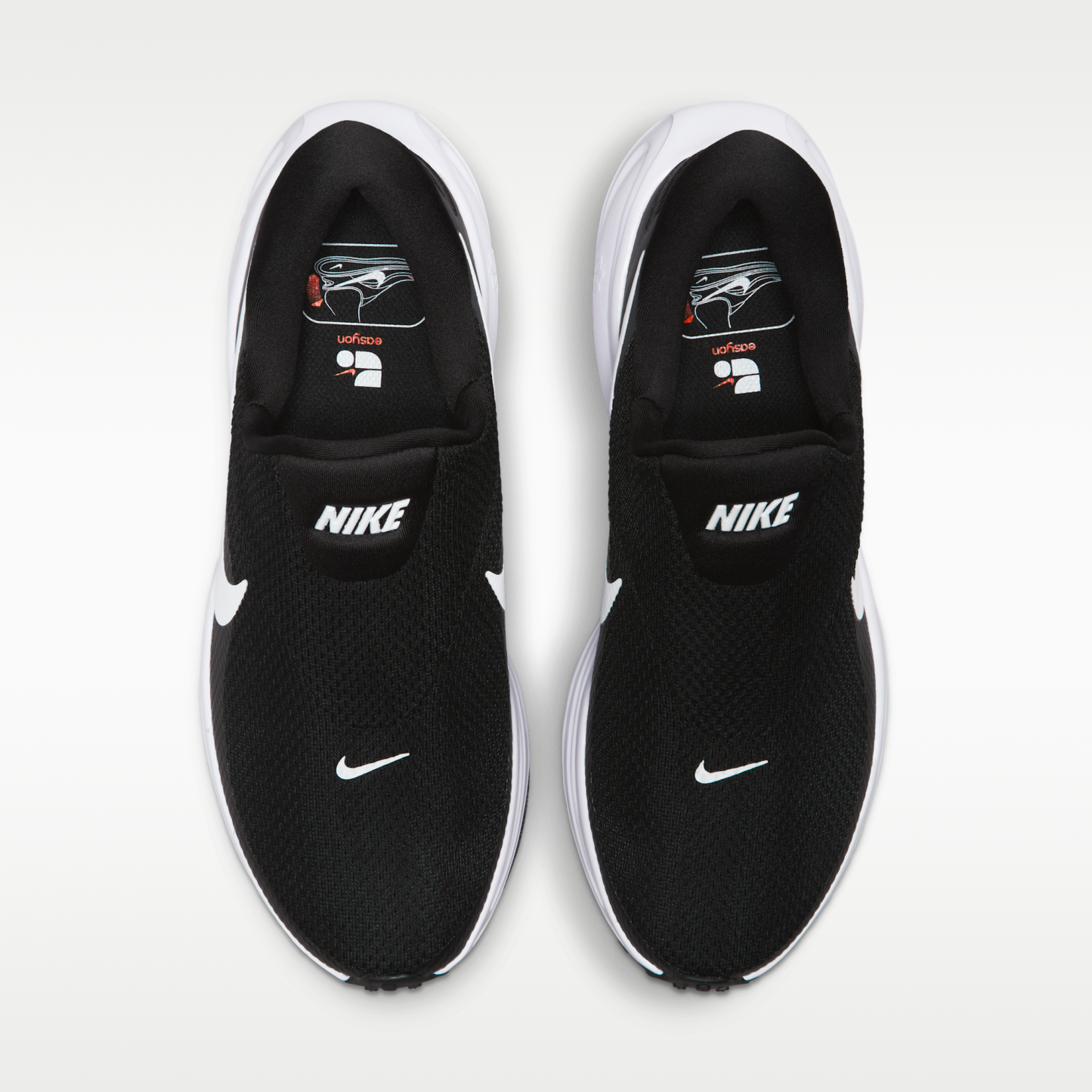 Nike Revolution 8 EasyOn - Μαύρο/Anthracite/Wolf Grey/Λευκό - 4