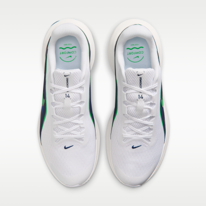 Nike Downshifter 14 - Λευκό/Midnight Navy/Summit White/Green Spark - 4