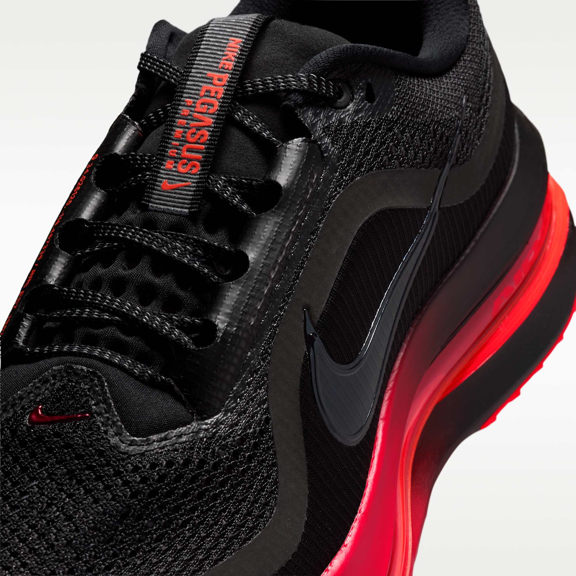 Nike Pegasus Premium - Μαύρο/University Red/Bright Crimson/Μαύρο - 7