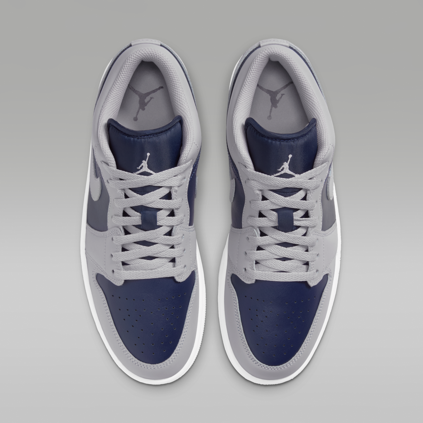 Air Jordan 1 Low - Tech Grey/Λευκό/College Navy - 4