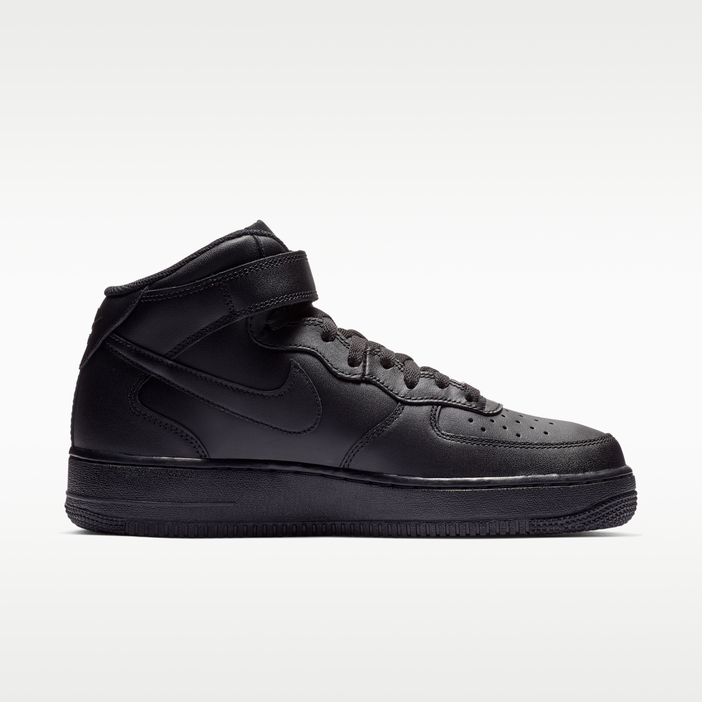 Nike Air Force 1 Mid '07 - Μαύρο/Μαύρο - 3