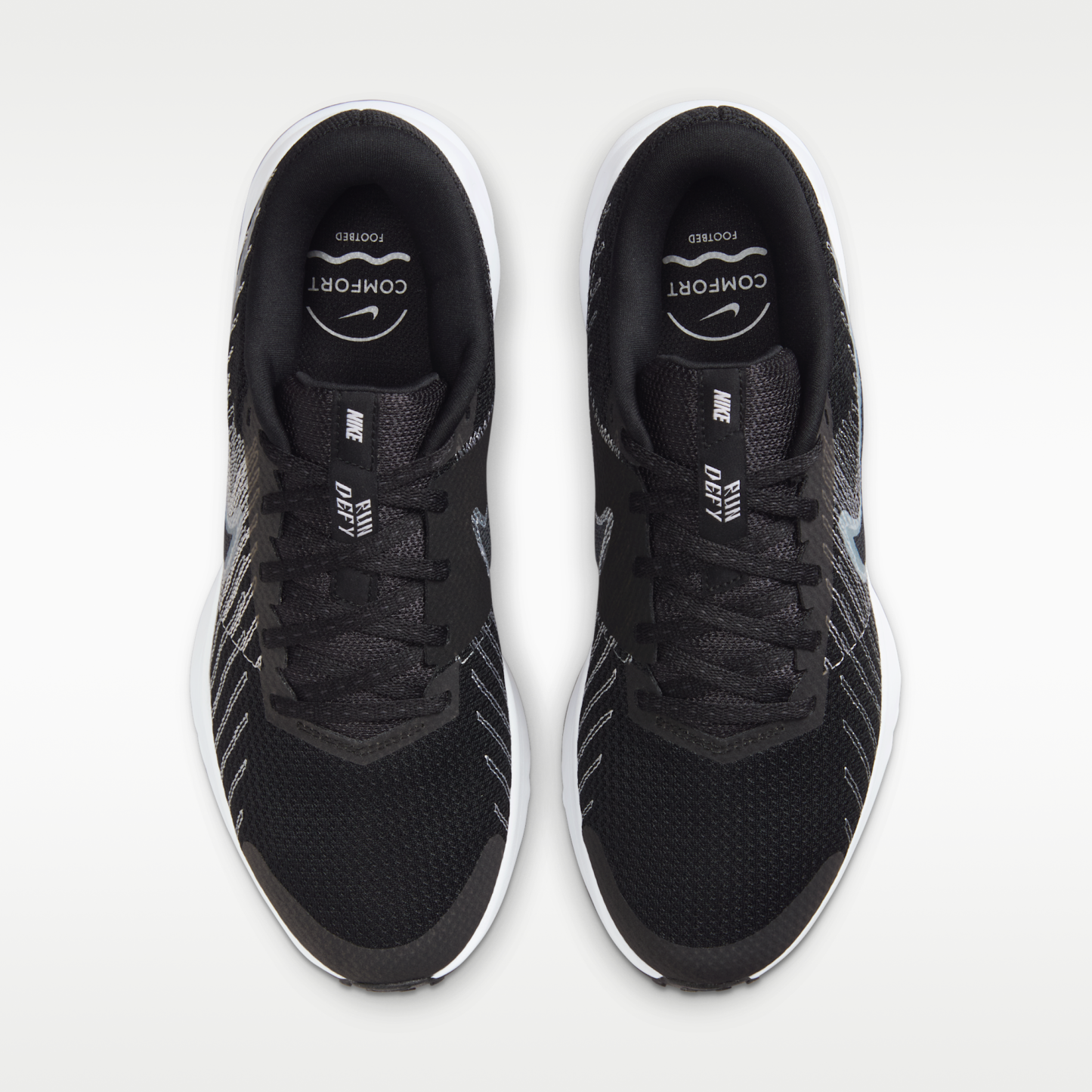 Nike Run Defy - Μαύρο/Wolf Grey/Λευκό - 4