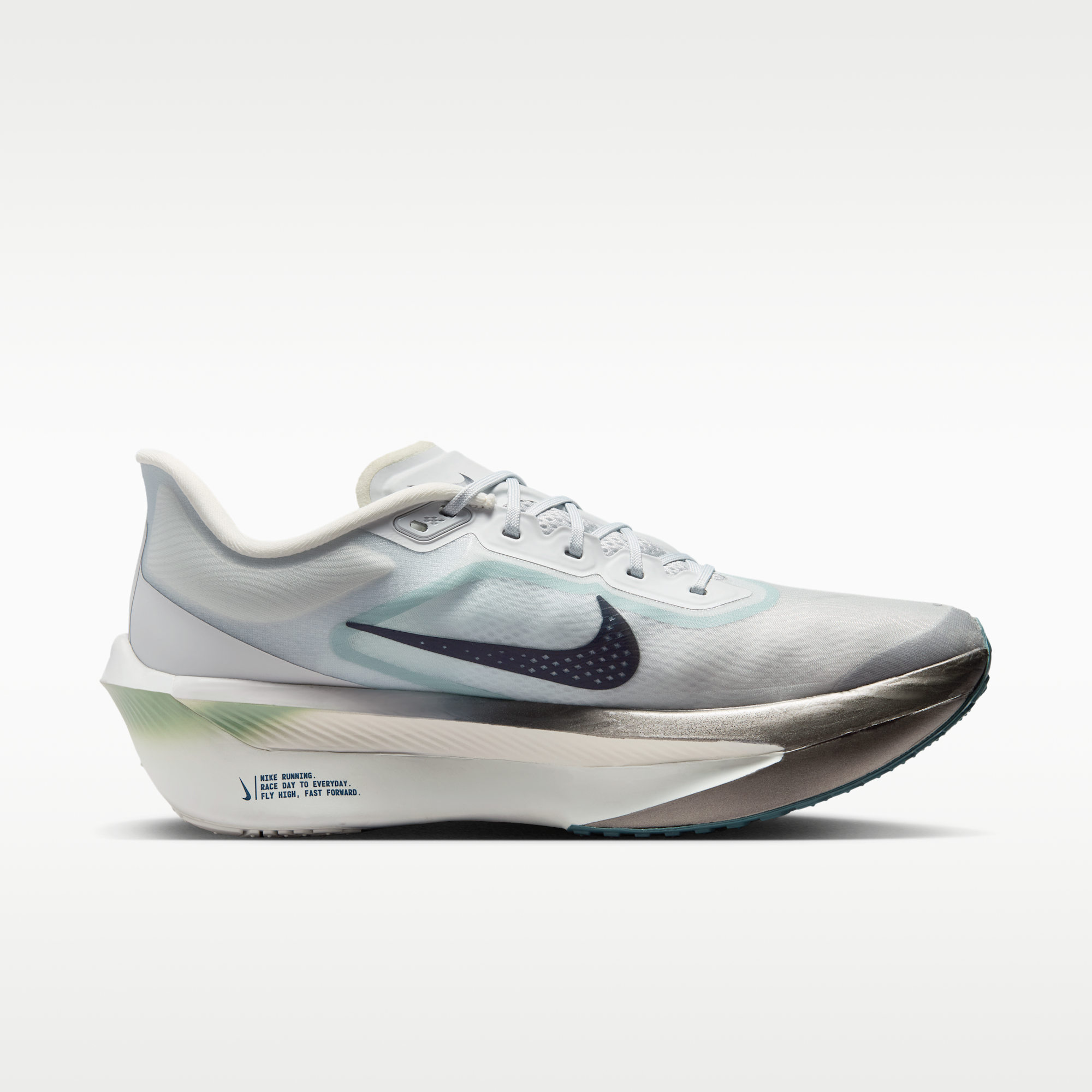 Nike Zoom Fly 6 - Pure Platinum/Grey Fog/Ice Peach/Dark Obsidian - 3