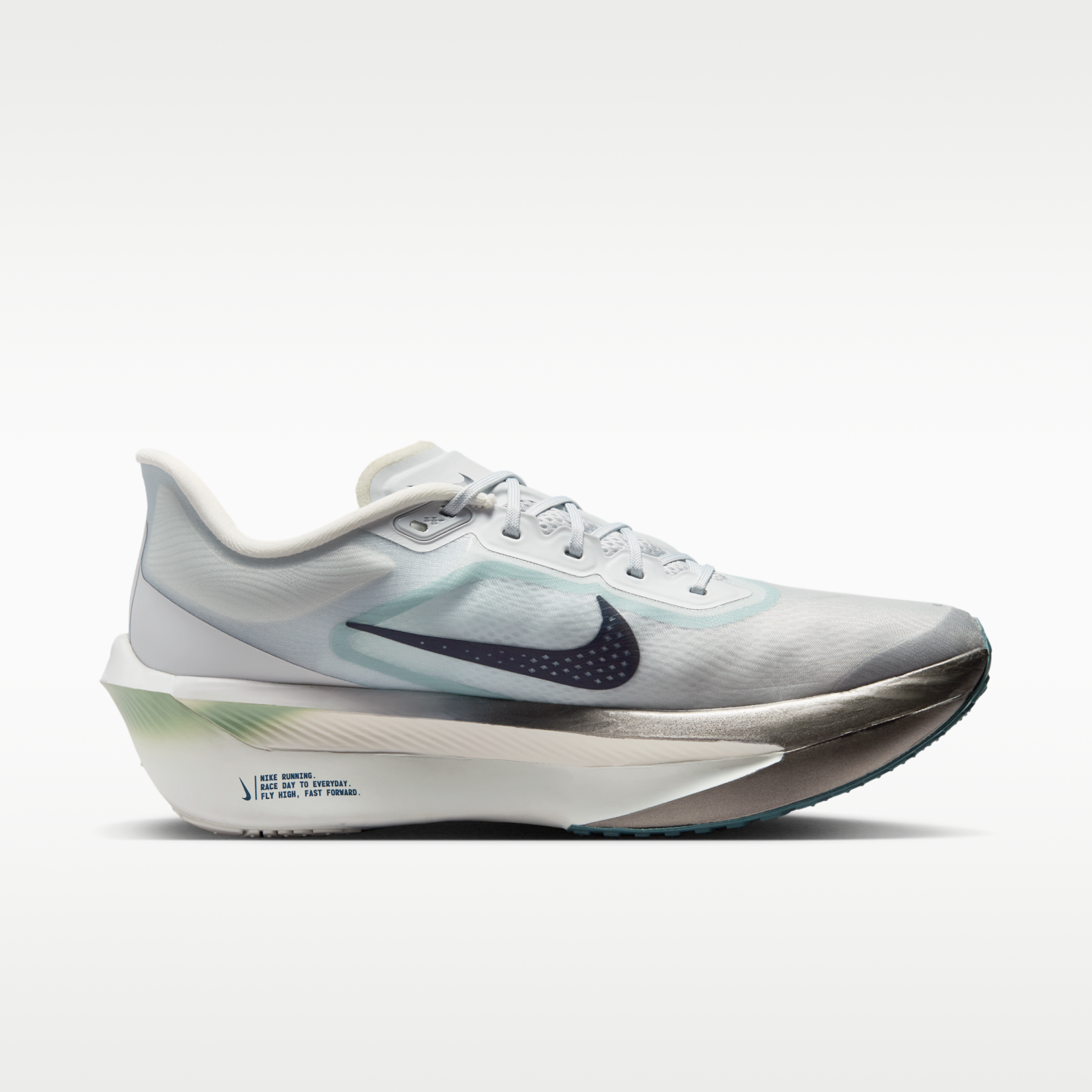 Nike Zoom Fly 6 - Pure Platinum/Grey Fog/Ice Peach/Dark Obsidian - 3