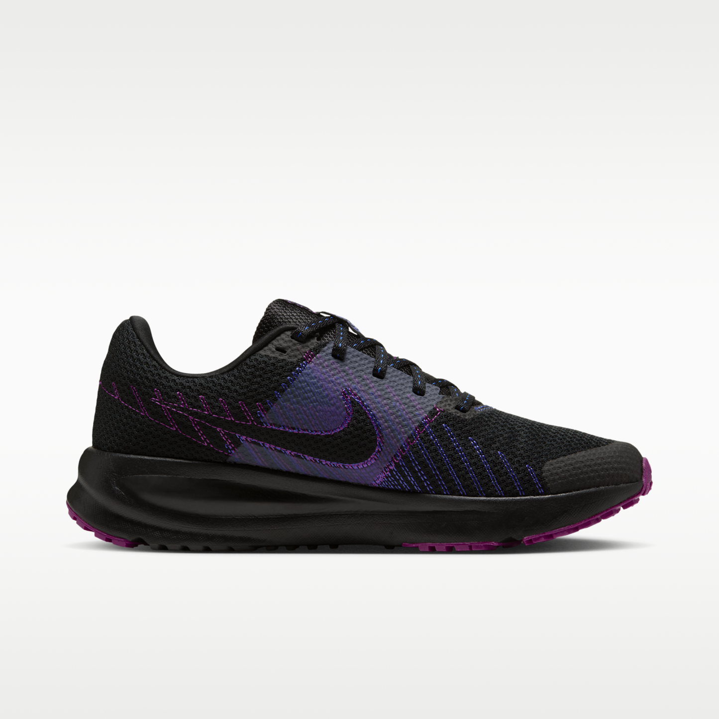 Nike Run Defy - Μαύρο/Persian Violet/Vivid Purple/Purple Pulse - 3
