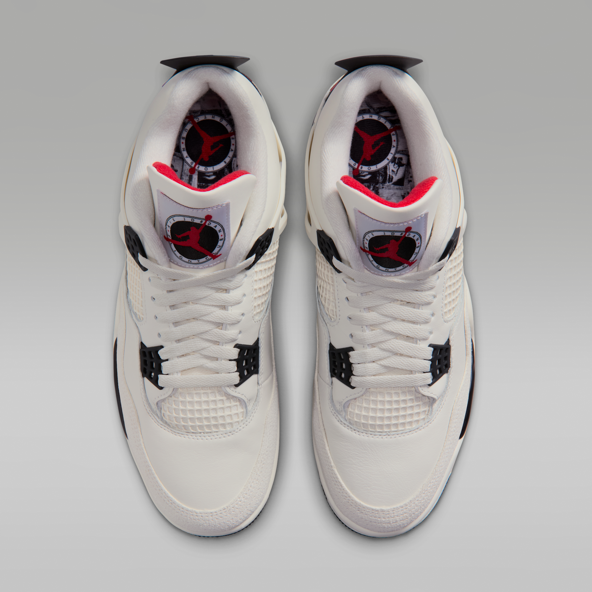Air Jordan 4 Retro "Flight Club" - Sail/University Red/Μαύρο - 4