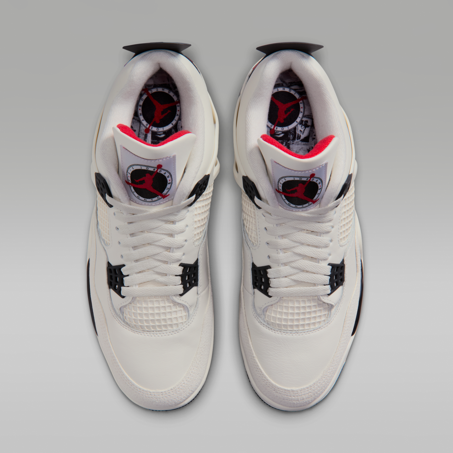Air Jordan 4 Retro "Flight Club" - Sail/University Red/Μαύρο - 4