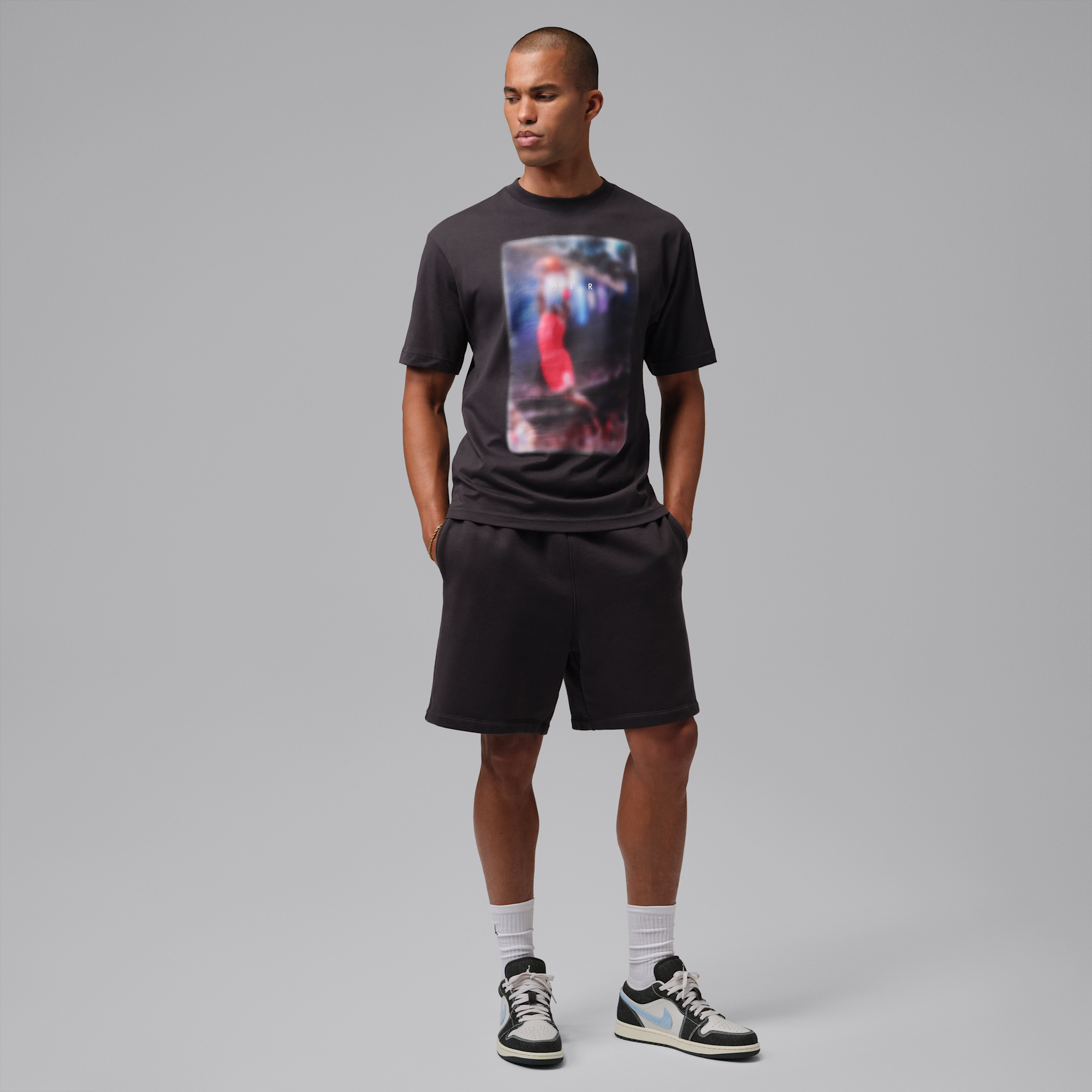 Air Jordan 1 Low SE - Phantom/Coconut Milk/Μαύρο/Light Armory Blue - 9