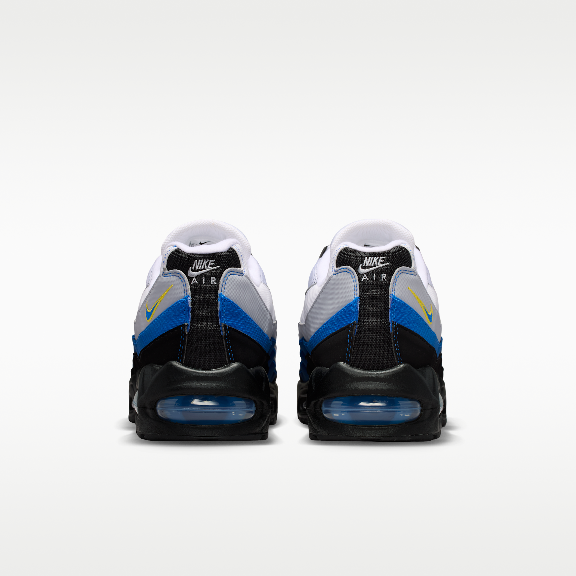 Nike Air Max 95 Big Bubble - Λευκό/Μαύρο/Reflect Silver/Royal Blue - 6