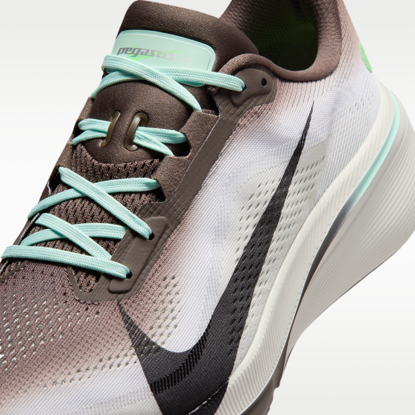 Nike Pegasus 42 - Ironstone/Sea Glass/Arctic Green/Μαύρο - 7