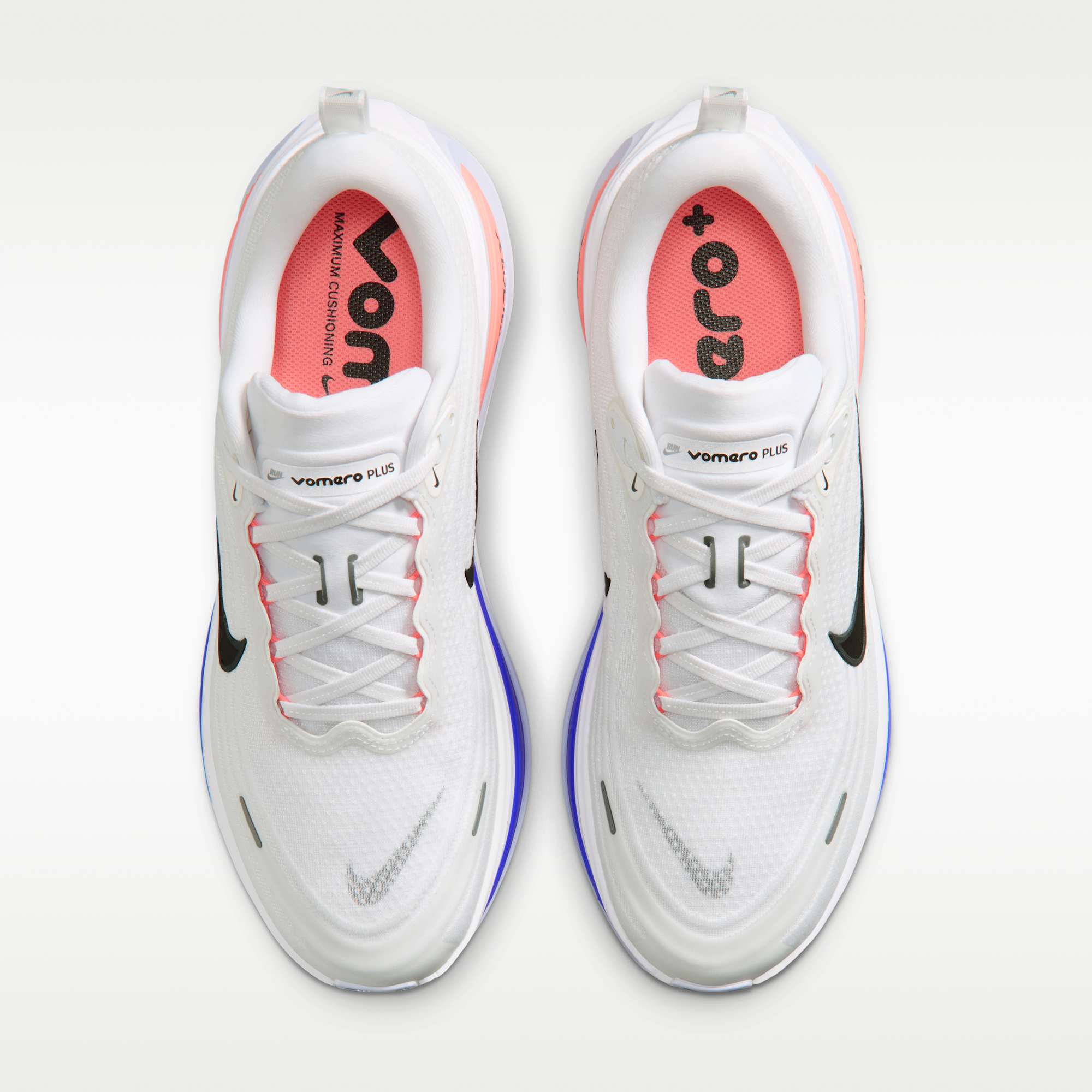 Nike Vomero Plus - Λευκό/Atomic Pink/Racer Blue/Μαύρο - 4