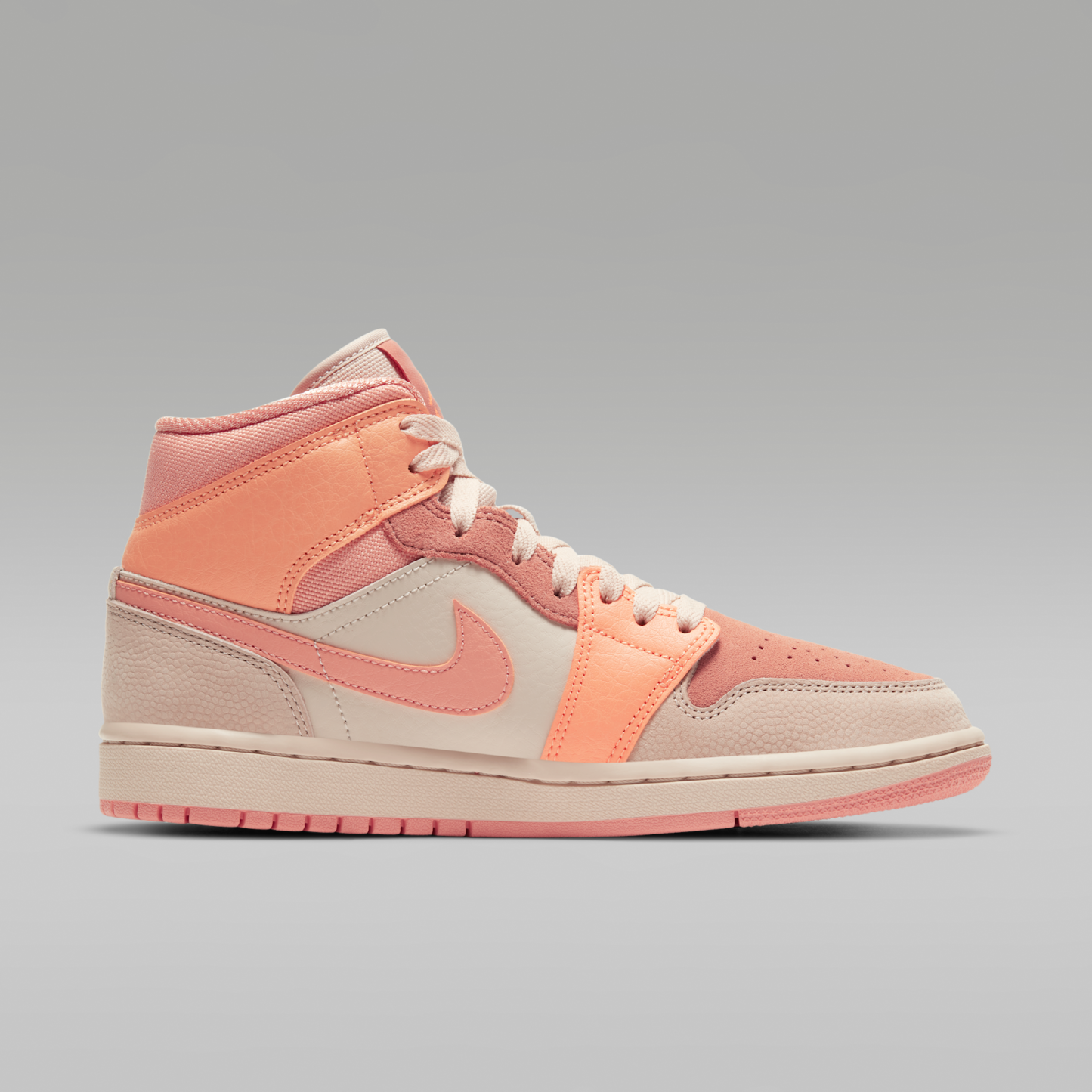 Air Jordan 1 Mid - Atomic Orange/Terra Blush/Shimmer/Apricot Agate - 3