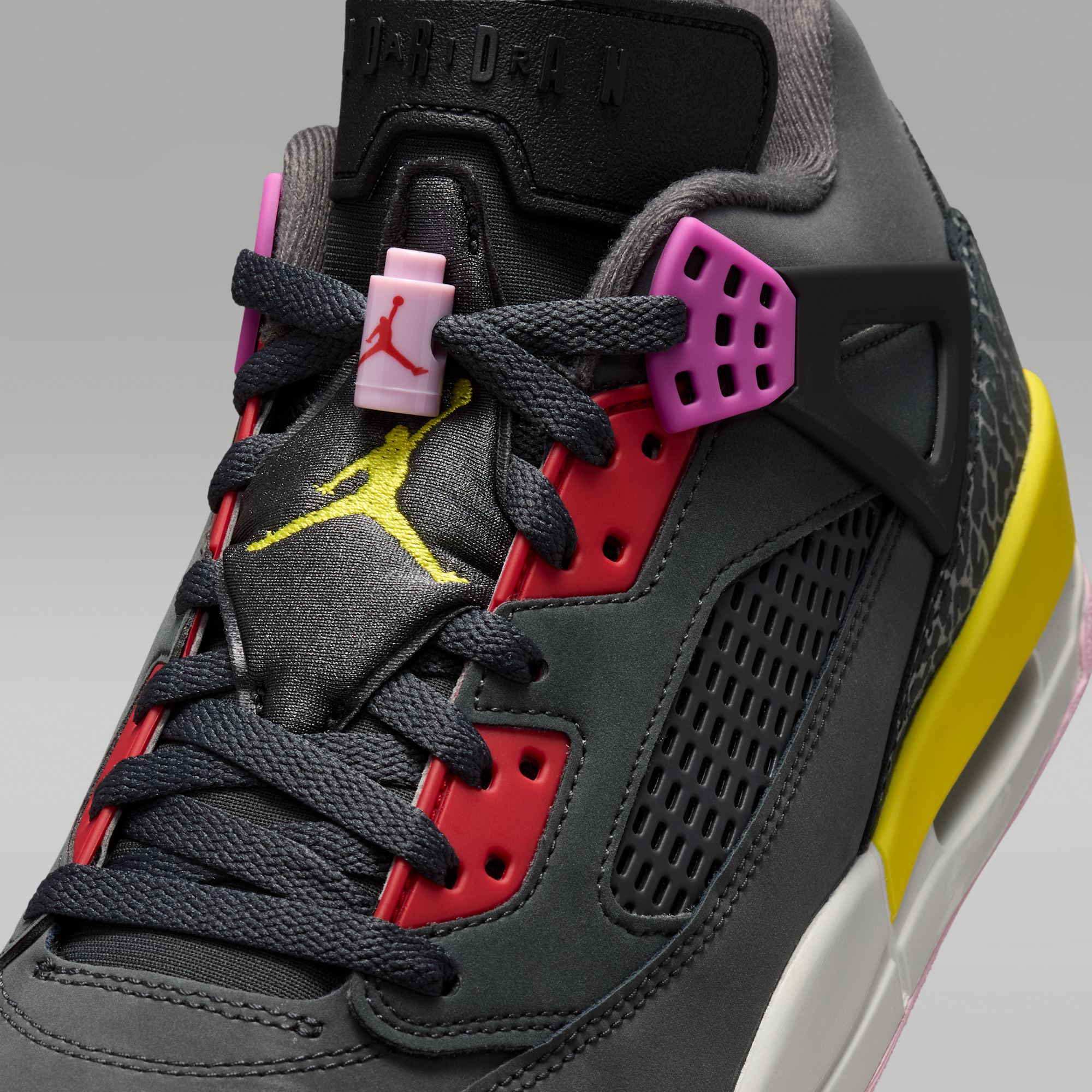 Jordan Spizike Low - Anthracite/Μαύρο/Wolf Grey/University Red - 7