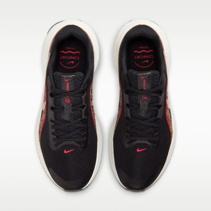 Nike Downshifter 14 - Μαύρο/British Khaki/Fusion Red/Sail - 4