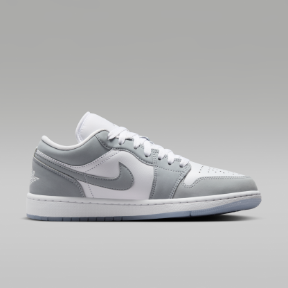 Air Jordan 1 Low - Λευκό/Aluminum/Wolf Grey - 3