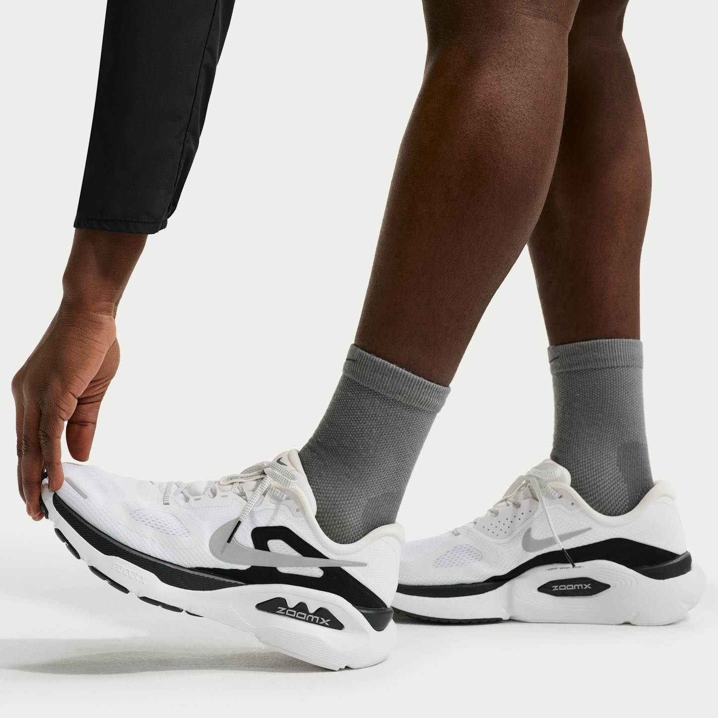 Nike Structure Plus - Summit White/Μαύρο/Metallic Silver - 9