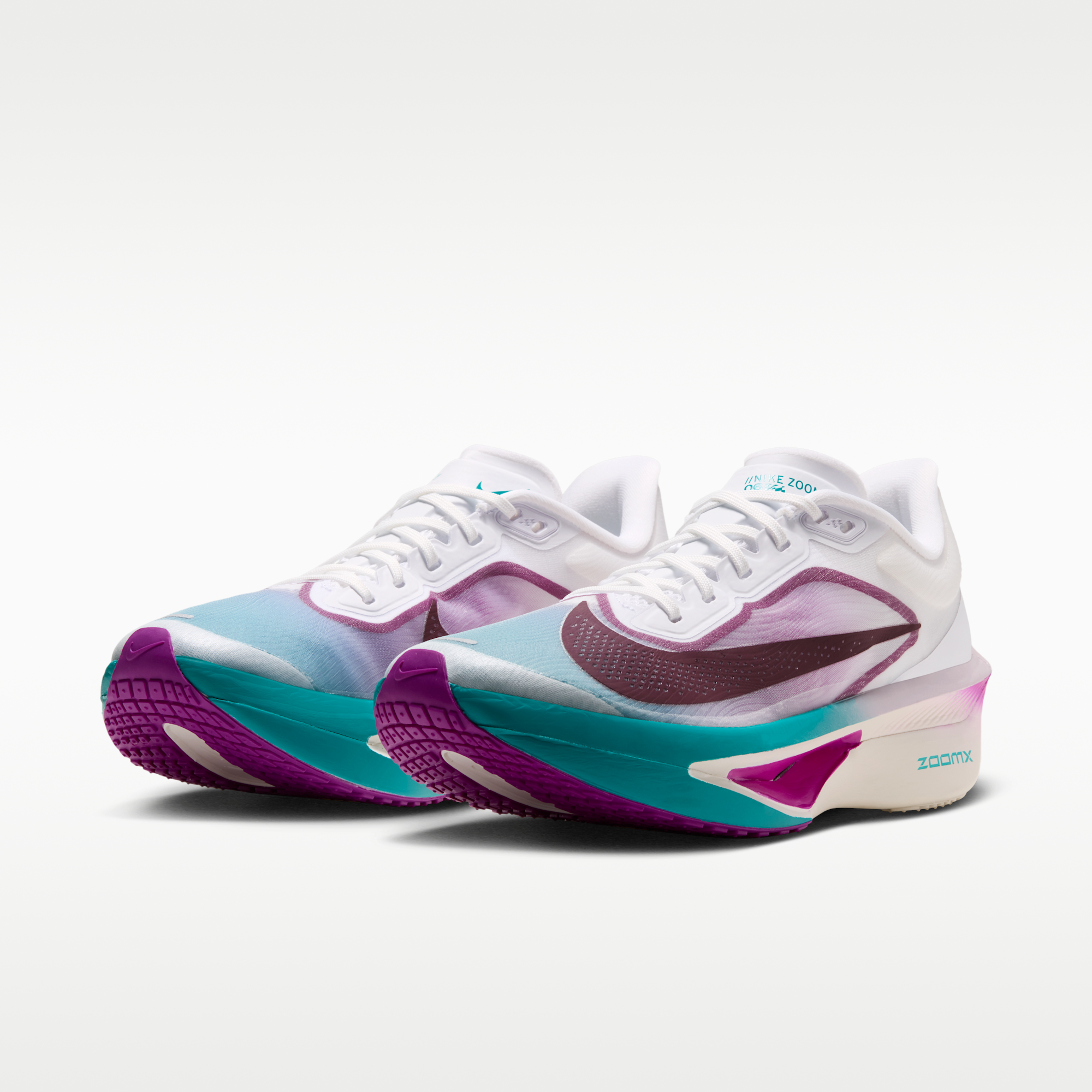 Nike Zoom Fly 6 - Λευκό/Vivid Purple/Energy/Mystic Dates - 5
