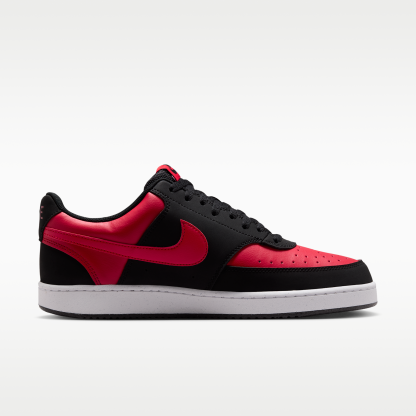 Nike Court Vision Low - Μαύρο/University Red/Λευκό/University Red - 3