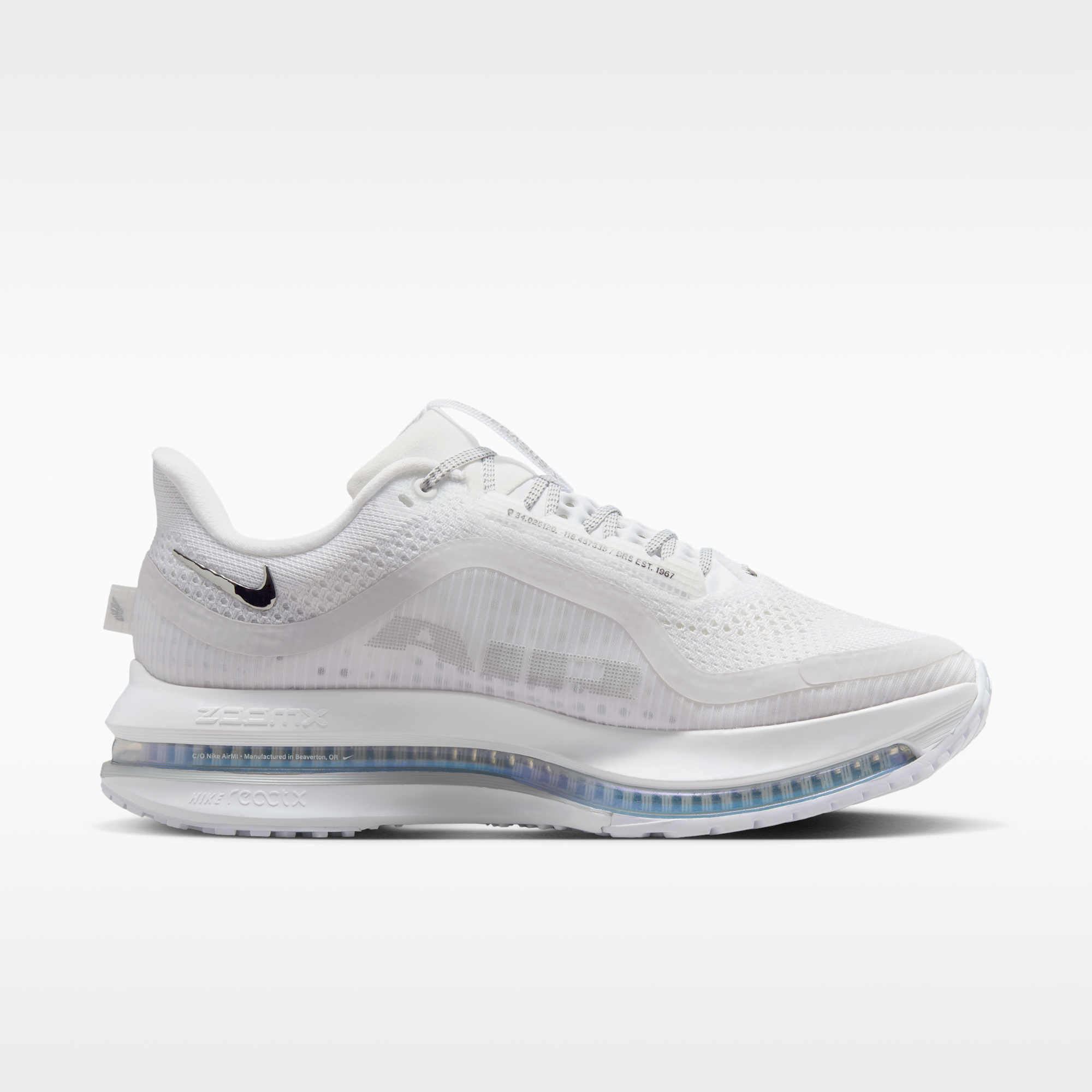 Nike Pegasus Premium - Λευκό/Metallic Silver/Metallic Silver - 3