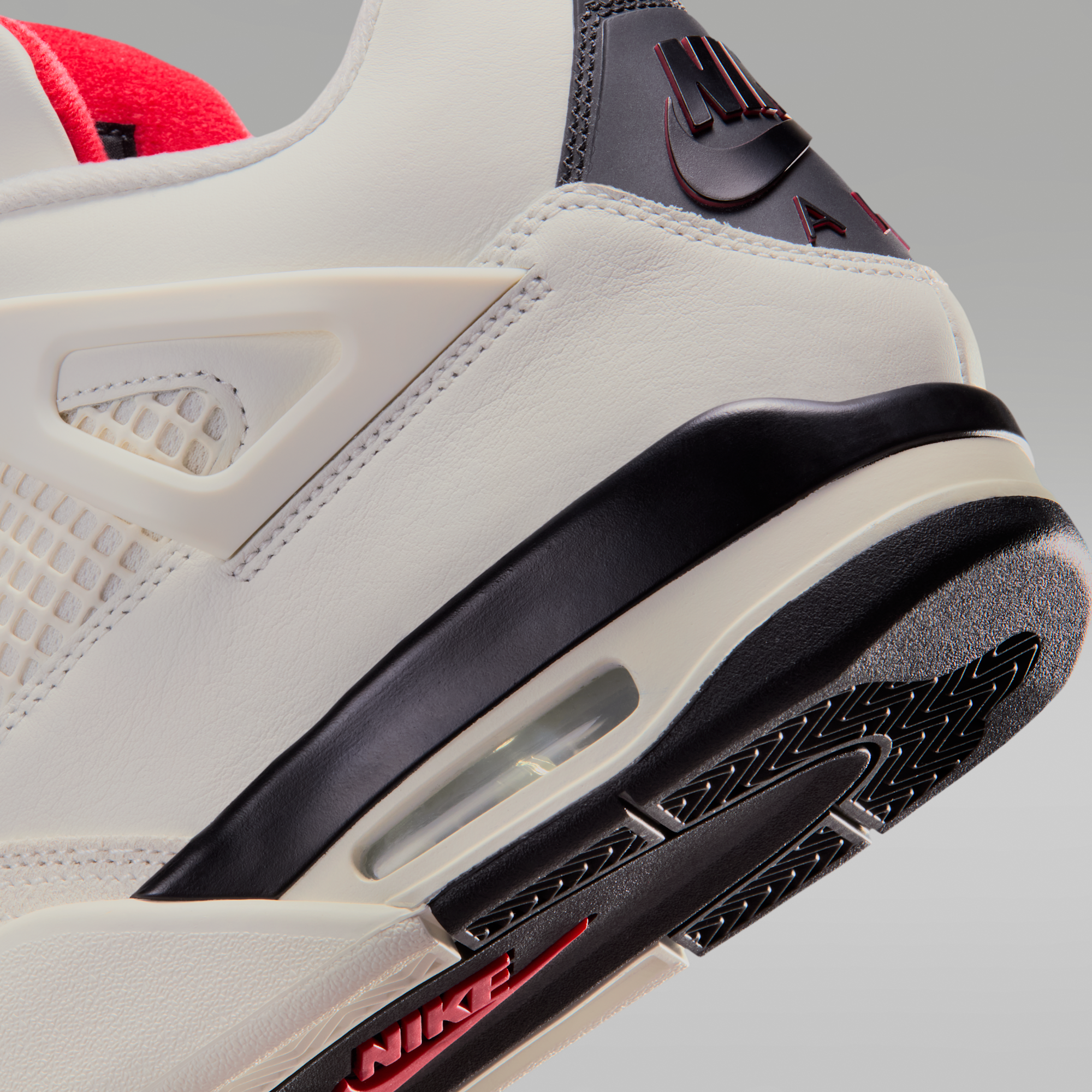 Air Jordan 4 Retro "Flight Club" - Sail/University Red/Μαύρο - 8