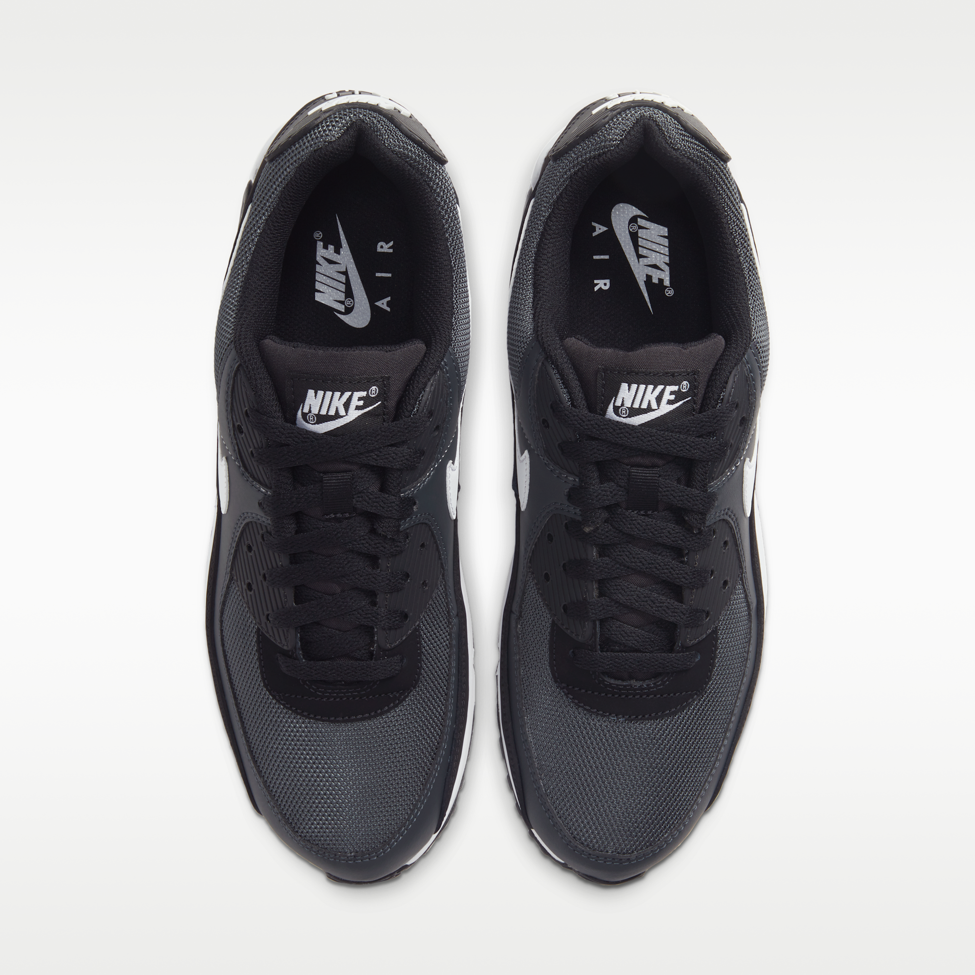 Nike Air Max 90 - Iron Grey/Dark Smoke Grey/Μαύρο/Λευκό - 4