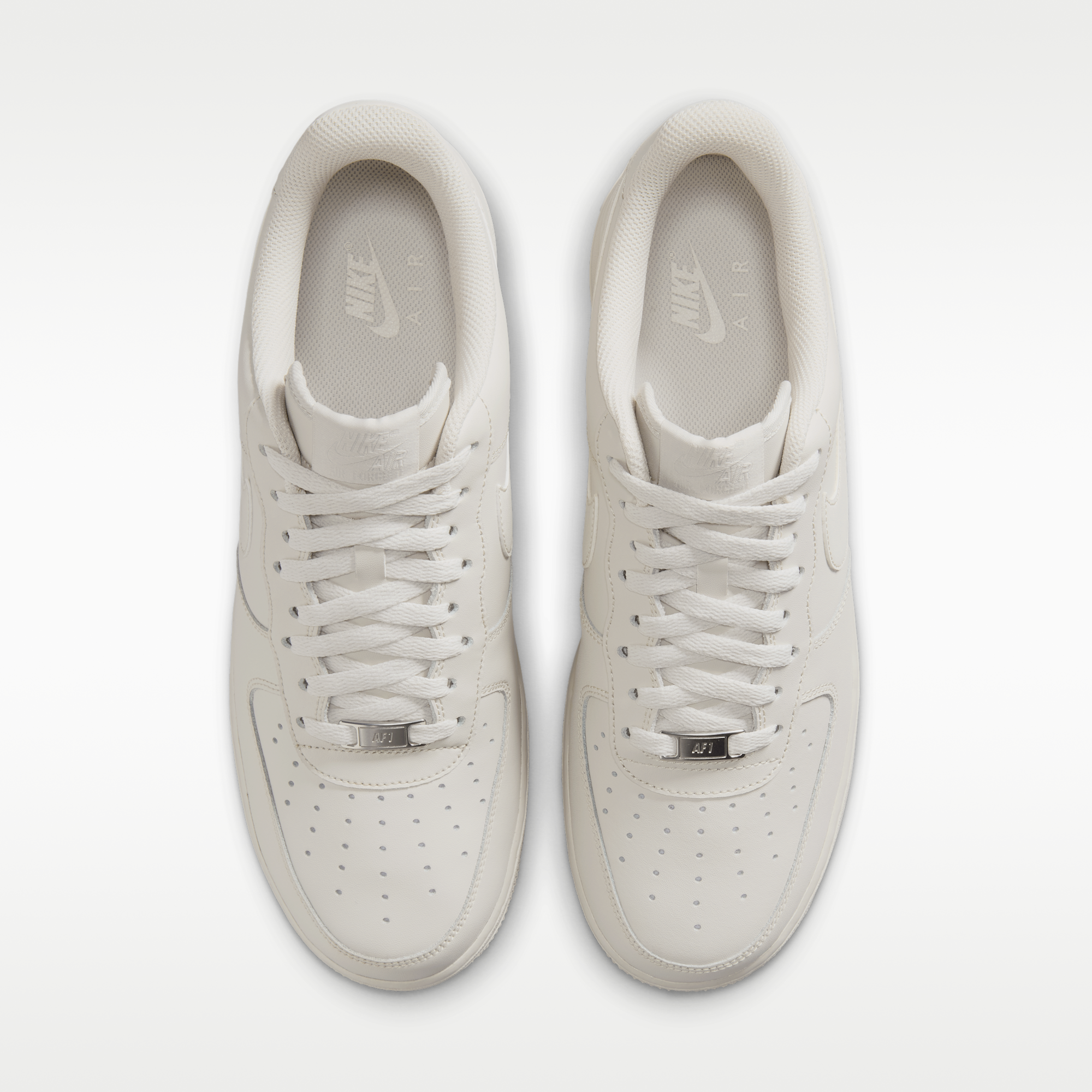 Nike Air Force 1 '07 - Light Bone/Metallic Silver/Light Bone - 4