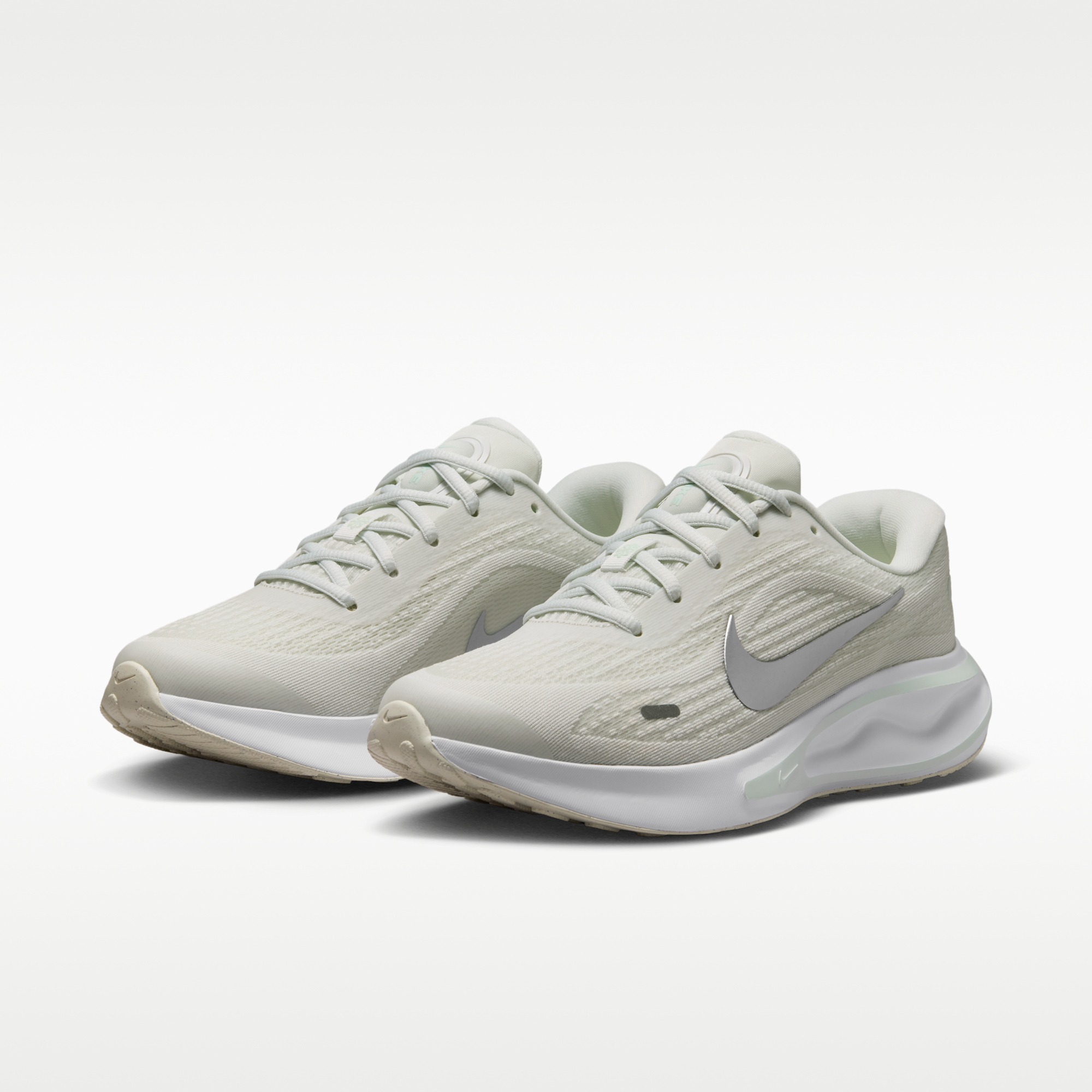 Nike Journey Run - Summit White/Barely Green/Λευκό/Metallic Silver - 5