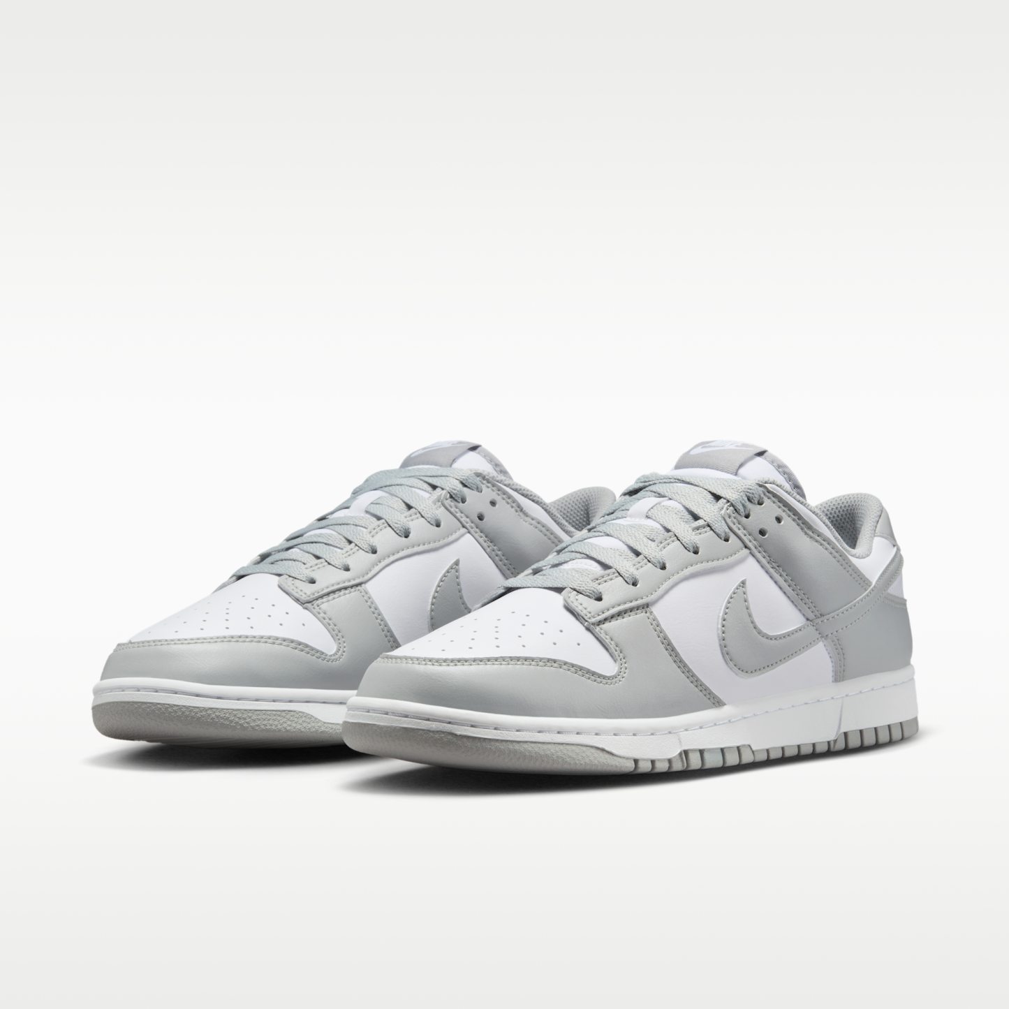 Nike Dunk Low Retro - Λευκό/Λευκό/Light Smoke Grey - 5