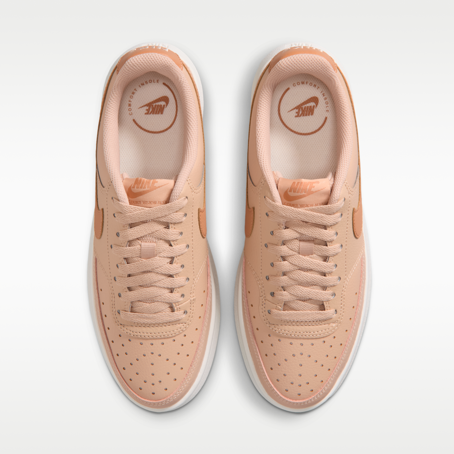 Nike Court Vision Alta - Shimmer/Sail/Light Cognac - 4